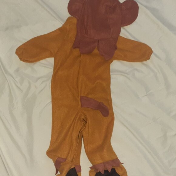 RUBIES MONKEY BANANA COSTUME 2 PC JUMPSUIT FOOTED OUTFIT INFANT SIZE 0-6 MONTHS - Picture 4 of 4